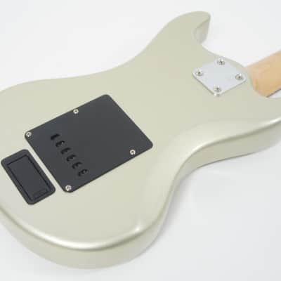 MarineRider MR-1 Metallic Silver Mosrite Ventures Copy Built-in Amp travel guitar Made in JAPAN image 10