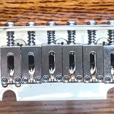 Gotoh aged floating Tremolo Bridge with Vintage Steel Block off of a Suhr Classic Aged Gold image 3