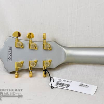 Ibanez Artcore AS73G Semi-Hollow Electric Guitar - Moonstone Silver Flat image 10