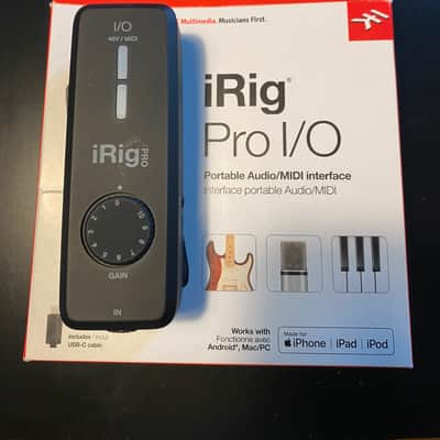 IK Multimedia iRig Pro I/O Mobile Audio Interface 2017 - Present - Black image 1