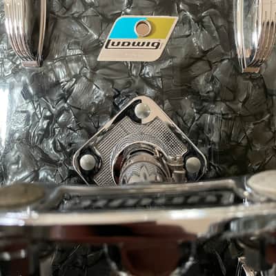 Vintage 1972 Ludwig Hollywood Drum Set Factory Complete Time Capsule Black Pearl Zildjan -See Video! image 7