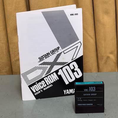 Yamaha VRC-103 Voice Cartridge for DX-7 Synth 1980s image 1