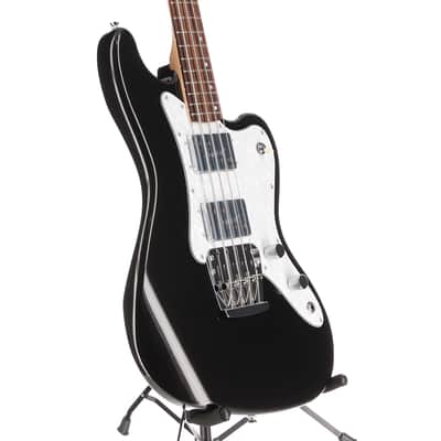 Squier Paranormal Rascal Bass Guitar HH, Laurel Fingerboard Metallic Black (C9) (07421) image 4