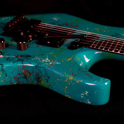 Washburn EC29 1989 - Turquoise image 3