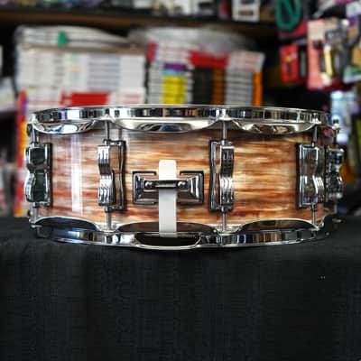 Ludwig USA Classic Maple LS-401-XXPO 100th Anniversary 1964 Jazz Festival Reissue 5x14 Snare Drum - Pre-Aged Pink Oyster Pearl image 7