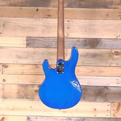 Music Man Short Scale StingRay Bass Translucent Blue w/ Case image 5
