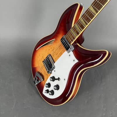 1991 Rickenbacker 381 "V69" Fireglo birdseye TOP ZUSTAND inkl. Koffer image 11