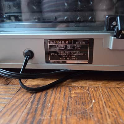 Fisher Studio Standard MT-6117 Turntable - Mint Condition - Low Hours w/ Manual image 7