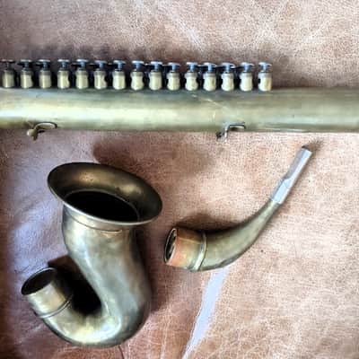 Couesnon Goofus 1924 Unlacquered Brass Queenophone Antique image 21