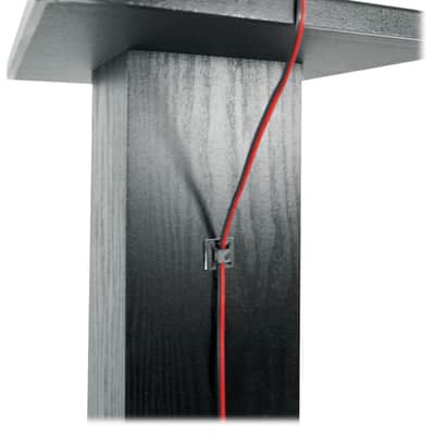 2) Rockville SS28B Black Wood Grain 28" Speaker Stands Fits Insignia NS-HBTSS116 image 3