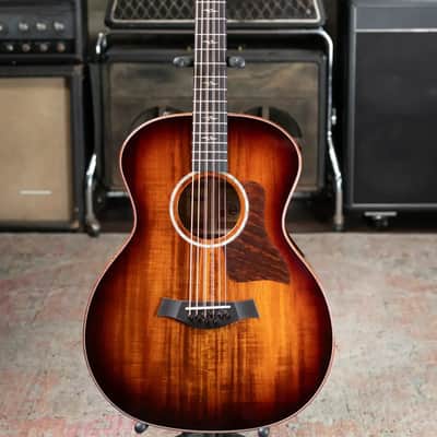 Taylor Catch Custom #44 C24e Grand Auditorium Baritone-8 8-String Acoustic/Electric Guitar - Figured Blackwood with Hardshell Case image 3