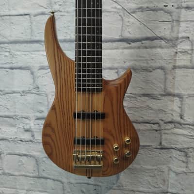 Custom Made Through Neck 6 String Bass Guitar image 1