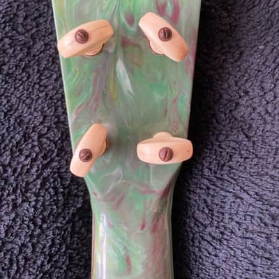Green Maccaferri Islander Soprano Ukulele 1950s image 9
