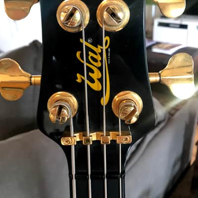 Wal Bass designed for and owned by Greg Lake of Emmerson, Lake & Palmer 1992 Black (unique model) image 4