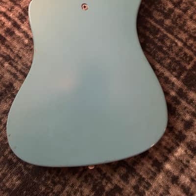 1960s Kay K311 Vanguard Electric Guitar - Teal / Pale Blue image 5