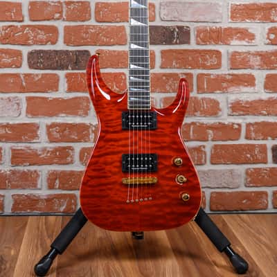 Immagine Jackson USA Custom Shop SLATQ-H MAH Archtop Soloist Quilted Maple Top Violin Brown 2005 w/OHSC - 4