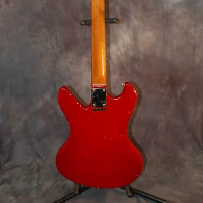 1960's Victor Model EG-35 Dual Pickup Mirror'd Pickguard Pro Setup RED image 9