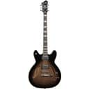 Hagstrom Viking Deluxe Baritone LTD Cosmic Black Burst - Semi Acoustic Guitar