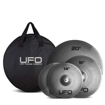 UFO Low Volume Cymbals And Mesh Drum Head Solution ROCK SET, UFOMATZEDR image 2
