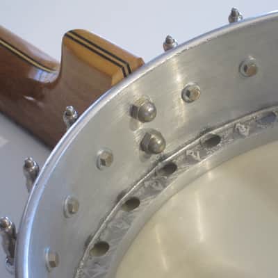 Gariepy 5 String Banjo Beautiful Original Condition Circa-1960s-Natural with Metal Pot image 13