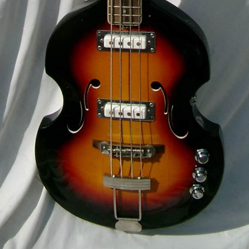 1960’s Vox Violin Bass Acoustic V250 Sunburst
