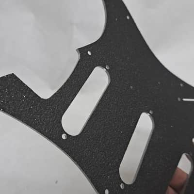 Lefty left handed Platinum Silver Sparkle Glitter Acrylic Strat Stratocaster 11 hole pickguard Fender SSS image 11