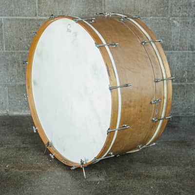 Walberg & Auge 28" Early 1900's Hinged Bass Drum image 3