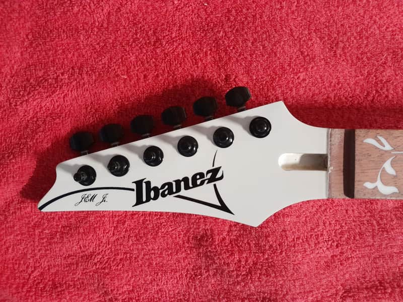 Original Neck Ibanez JEMJR Left Handed With Dryer In Black image 1