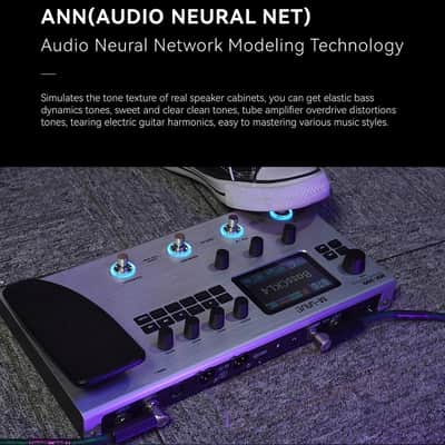 M-vave MK-300 Guitar Multi-Effect Processor | ANN Neural Modeling 120AMP/360FX | 10h Battery+300s Looper+128 Drum MIDI DAW,price include the import duty to US buyer image 5
