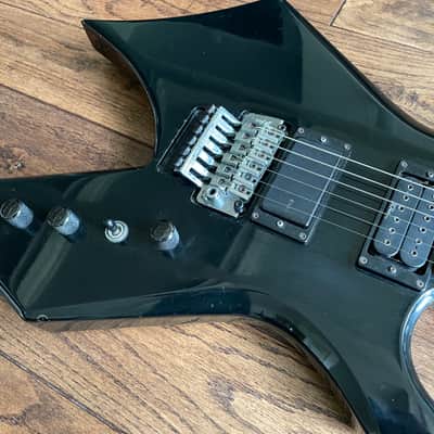 B.C. Rich Warlock Electric Guitar LA California Neck Plate Black Reverse Headstock image 8