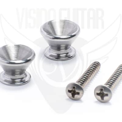Callaham Stainless Steel Strap Buttons with (2) Stainless Steel Screws