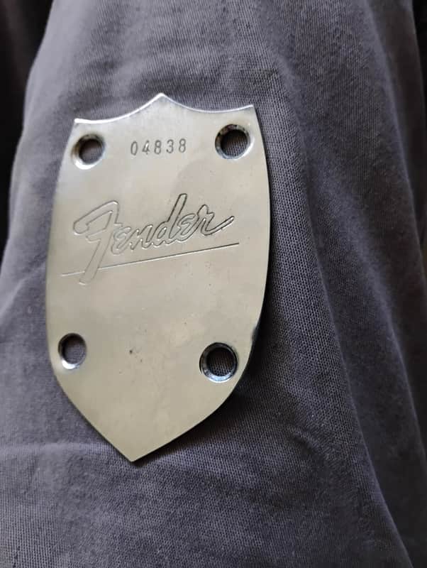 1960s Fender Acoustics Neckplate Mailbu, Villager, Redondo, Newporter, Shenandoah,  Orig Vintage Neck Plate luthier part project circa 1966-1967 image 1