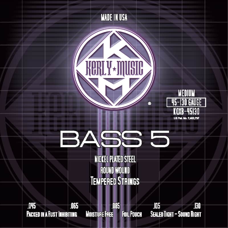 Kerly KQXB-45130 5 String Bass Strings 45 130