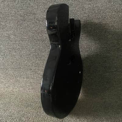 LAG Glossy Black Guitar Single Cut Solid Basswood Body image 4