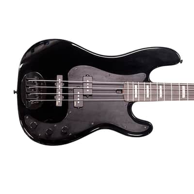 Lakland Skyline 44-64 GZ, Gloss Black / Ebony /Geezer Butler EMG's 9.9 LBS *IN STOCK* image 1