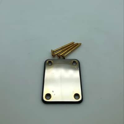 Neck Plate w/Gasket & Hardware - Relic’d Gold image 1