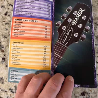 Hamer Price List 1998 standard studio artist eclipse phantom custom Mirage special cruise Bass  Californian Diablo Daytona Duo Tone chaparral 12 string image 11