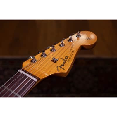 Fender Custom Shop Late 62 Strat Relic Faded Daphne Blue image 12