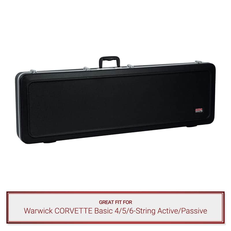 Gator Bass Guitar Case fits Warwick CORVETTE Basic 4/5/6-String Active/Passive image 1