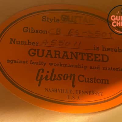 2019 Gibson Custom Shop Chuck Berry Signature ’55 ES-350T – 1 of 55, COA & Case image 16
