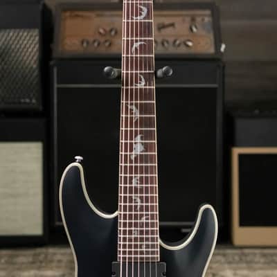 Schecter Damien Platinum-7 7-String Electric Guitar - Satin Black image 4