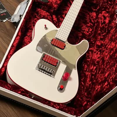 Fender John 5 Ghost Telecaster with Maple FB in Arctic White image 2