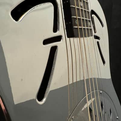 Fender FR-55 Hawaiian Resonator Acoustic Guitar 2012 - Bell Brass Nickel image 14