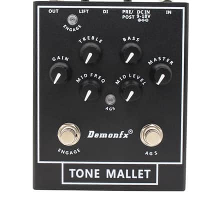 Demon FX Tone Mallet Bass PreAmp Boost/OD with DI Fast US Ship image 1