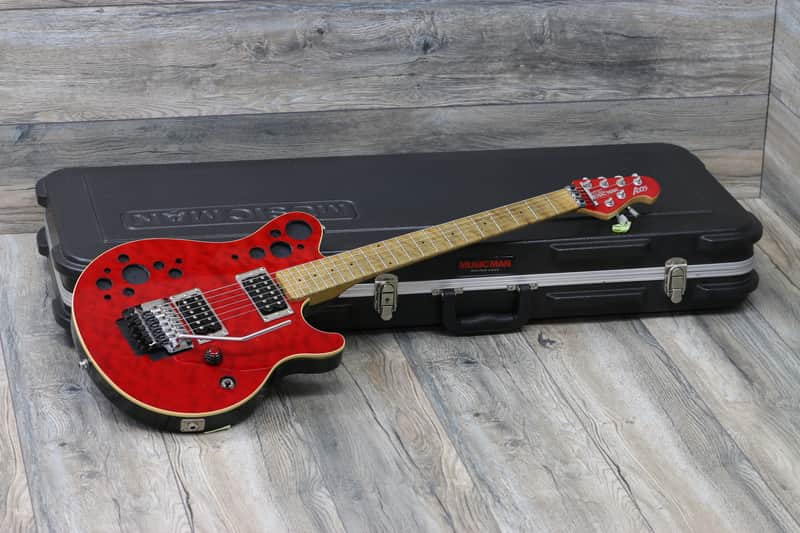 Tone King! Ernie Ball Music Man Axis 2010 Trans Red + OHSC image 1