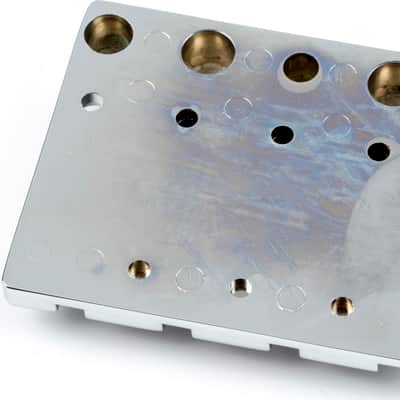Fender HiMass 4-String Bass Bridge Assembly, Zinc Saddles, Chrome image 2
