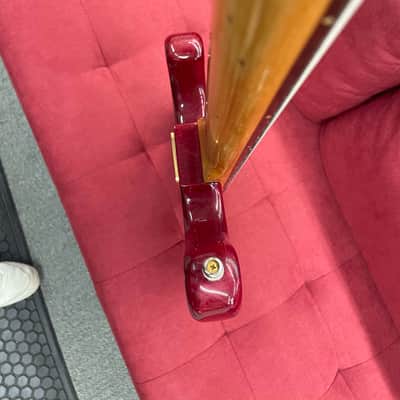 Hohner JJ Bass w/ Preamp Squier neck and Upgraded Bridge - Red Flame image 11