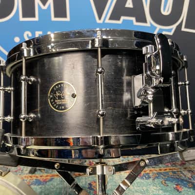 DW - 6.5x14" Craviotto 1-Ply 10-Tube Lug Snare Drum 1998 - Black Lacquer image 8