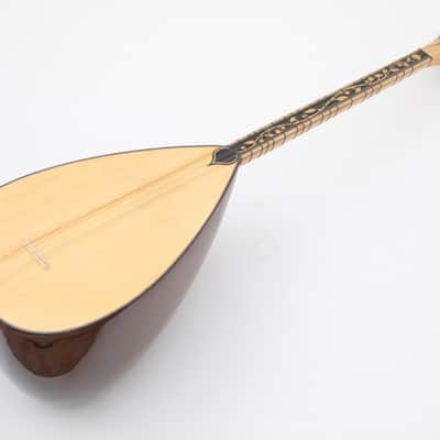 Short Saz Turkish Baglama with built-in Equalize, Walnut wood & Guitar pegs image 10