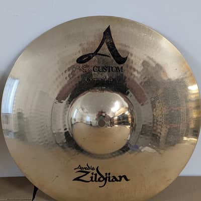Zildjian 14" A Custom Hi-Hat Cymbals (Pair) 1991 - Present - Brilliant image 11